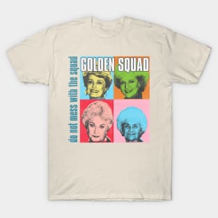 vintage retro the golden squad pop art T-Shirt